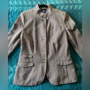 Herringbone wool blend blazer/jacket by GAP in size 14 Tall